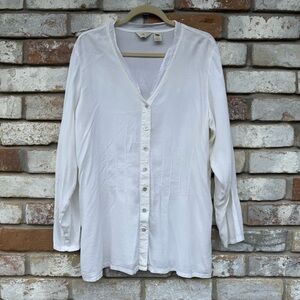 J Jill Lightweight Ivory Tunic